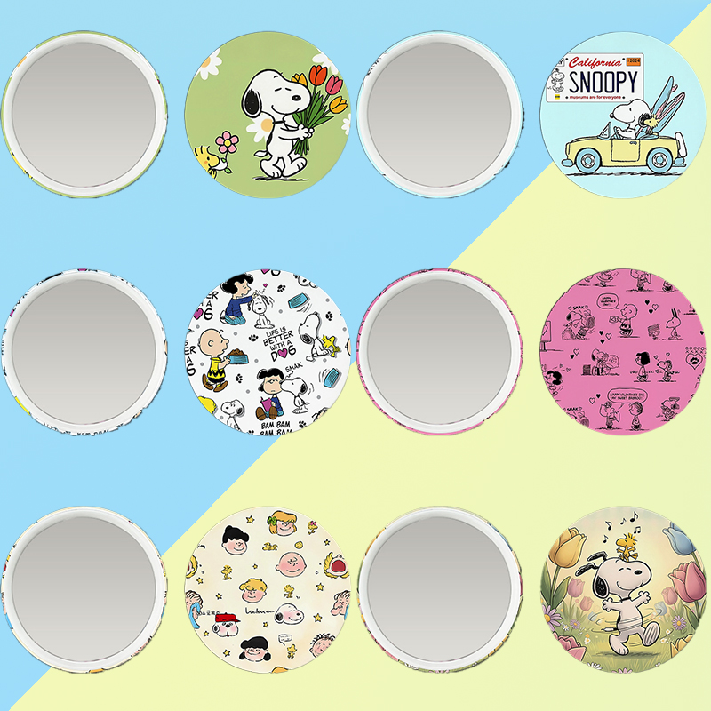 Anime Girl Merchandise - New Snoopys Badge Mirror Woman Cute