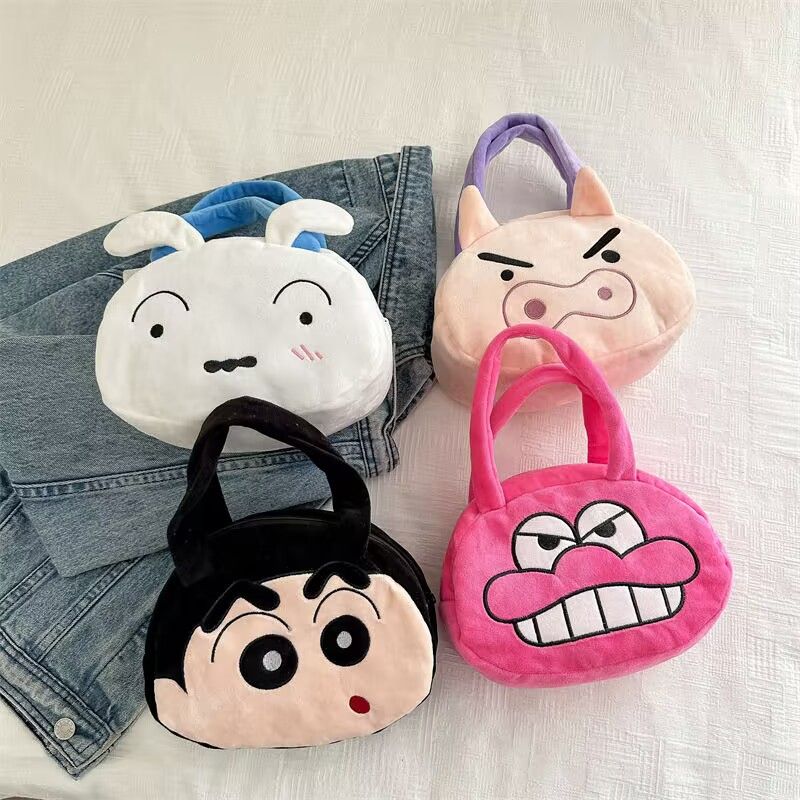 Anime Tote Bag - Crayon Shin-chan Plush Handbag Cute Cartoon