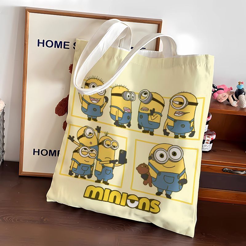 Anime Tote Bag - Minions movie animation cartoon cute canvas
