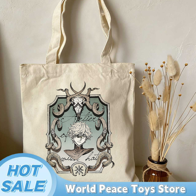 Anime Tote Bag - Japanese Witch Hat Atelier Canvas Shopping