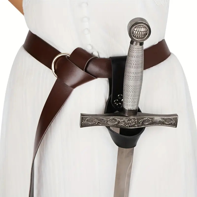 Cosplay Prop Sword - Viking Retro Leather Cosplay Belt with
