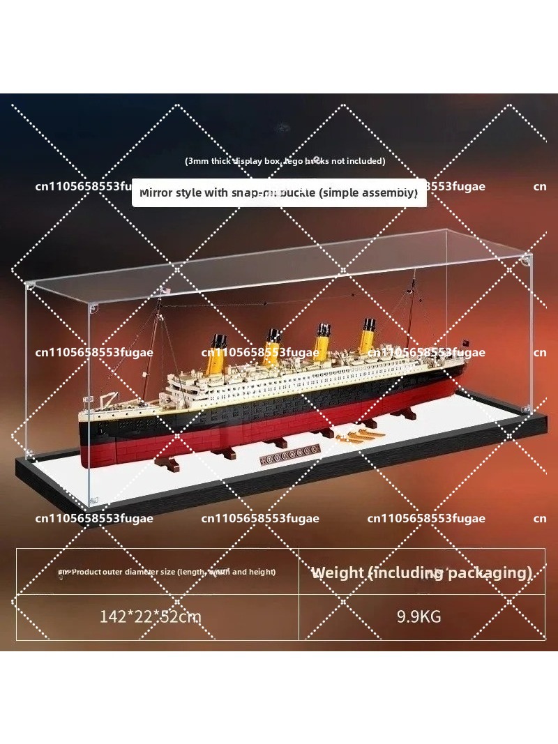 Figure Display Box - Suitable for 10294 Titanic model figure