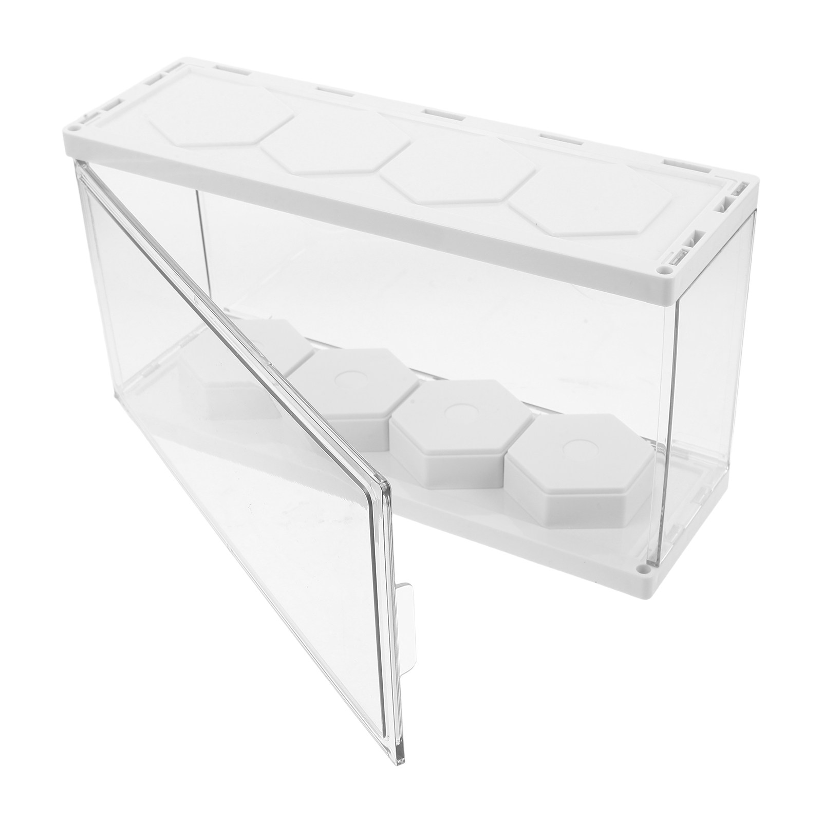 Figure Display Box - Pegboard Action Figure Display Case Clear