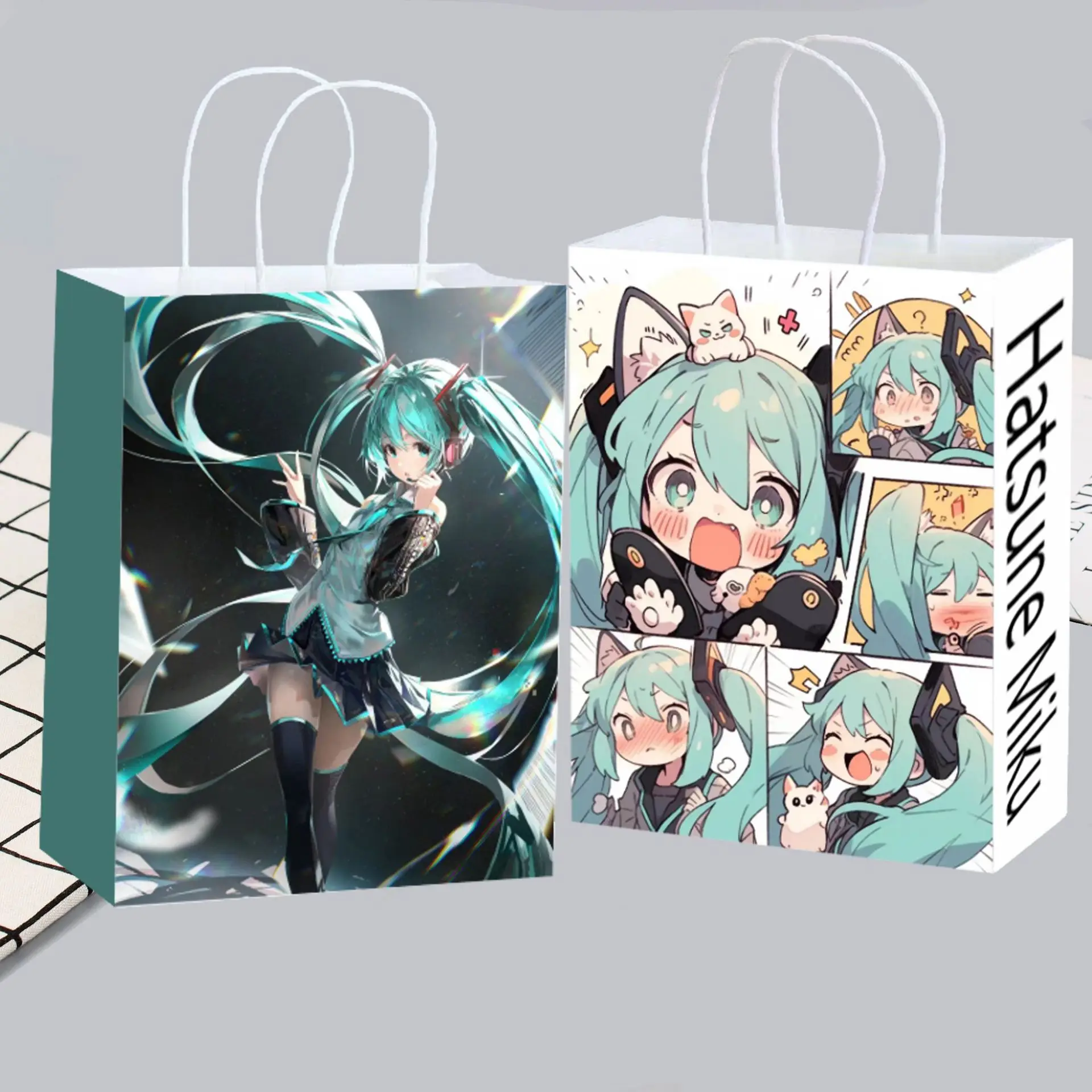 Cute Anime Hatsune Miku Paper  - Anime Tote Bag ulasan dan harga