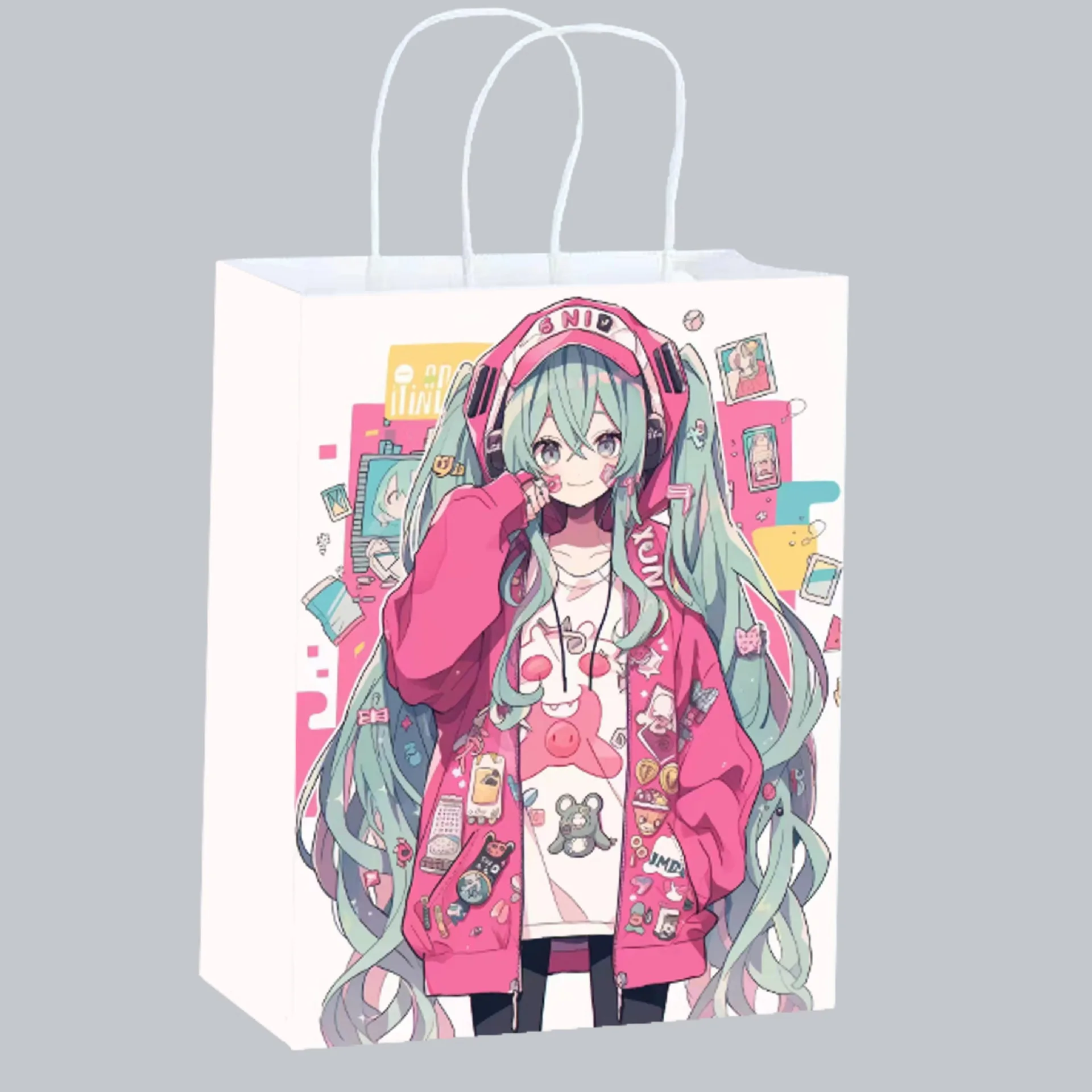Cute Anime Hatsune Miku Paper  - Anime Tote Bag ulasan dan harga