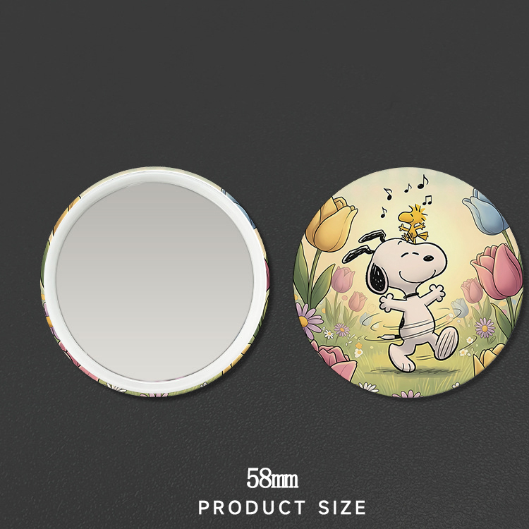 New Snoopys Badge Mirror Woman - Anime Girl Merchandise ulasan dan harga