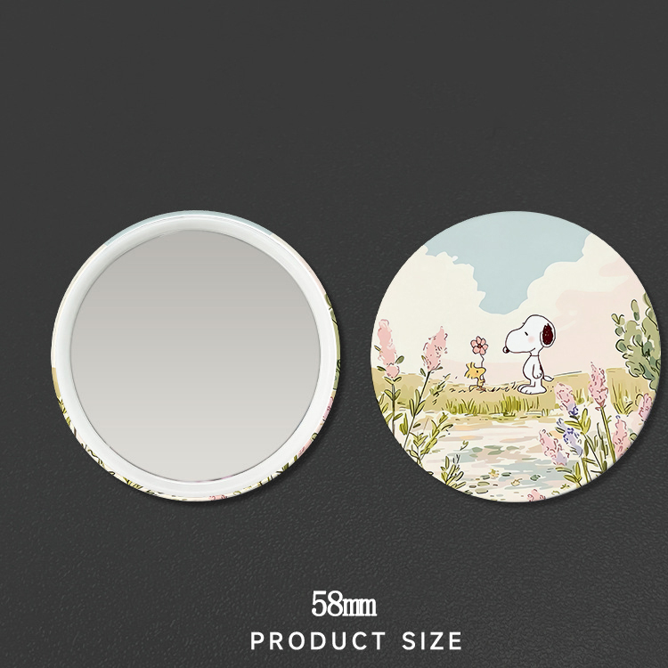 New Snoopys Badge Mirror Woman - Anime Girl Merchandise ulasan dan harga