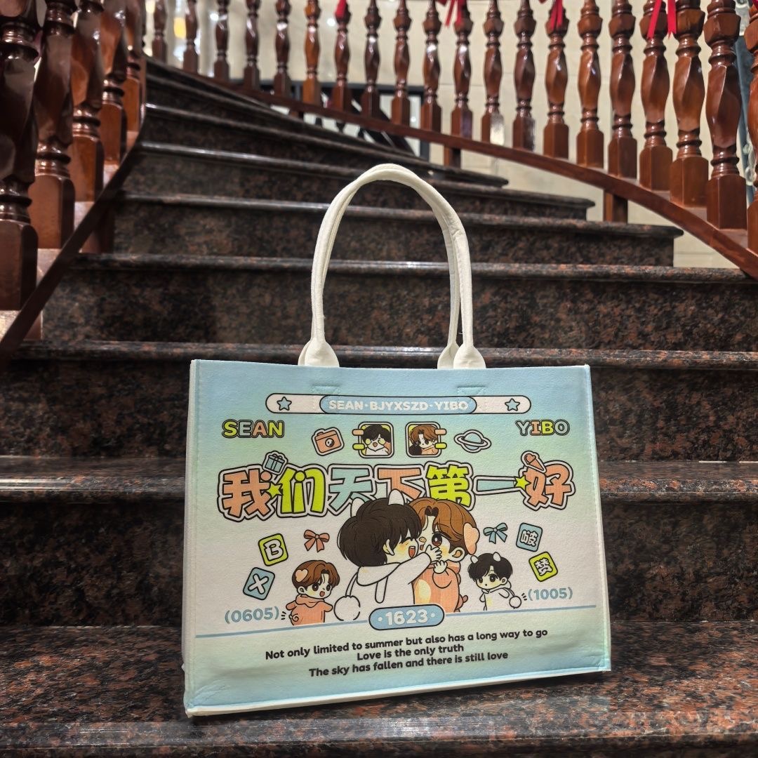 Wang Yibo Xiaozhan 2026 New Or - Anime Tote Bag ulasan dan harga