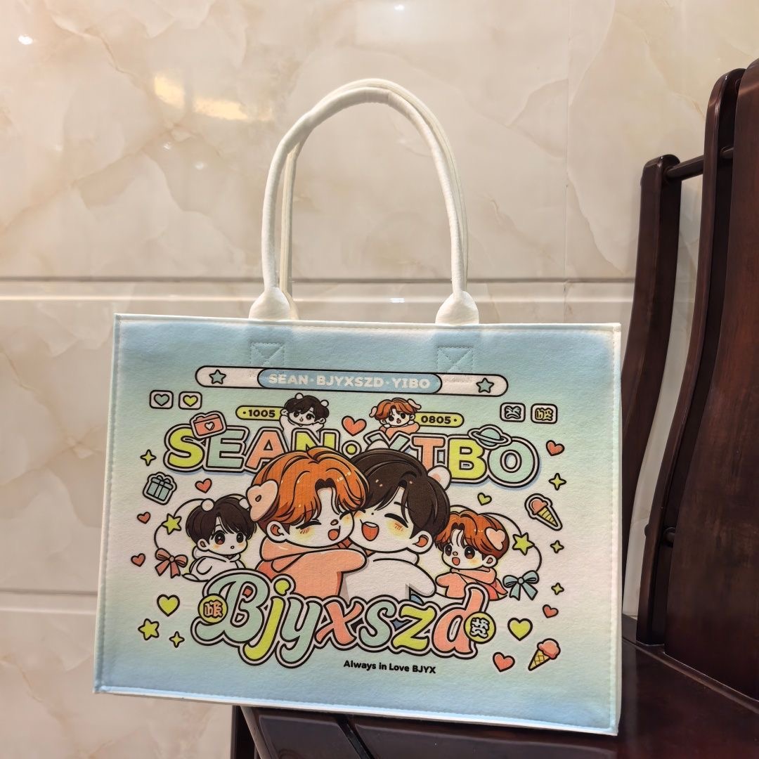 Wang Yibo Xiaozhan 2026 New Or - Anime Tote Bag ulasan dan harga