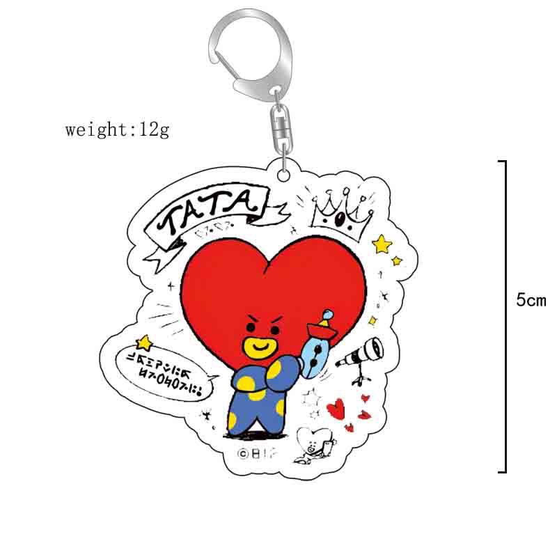 BT21 anime cartoon cute acryli - Anime Girl Merchandise ulasan dan harga