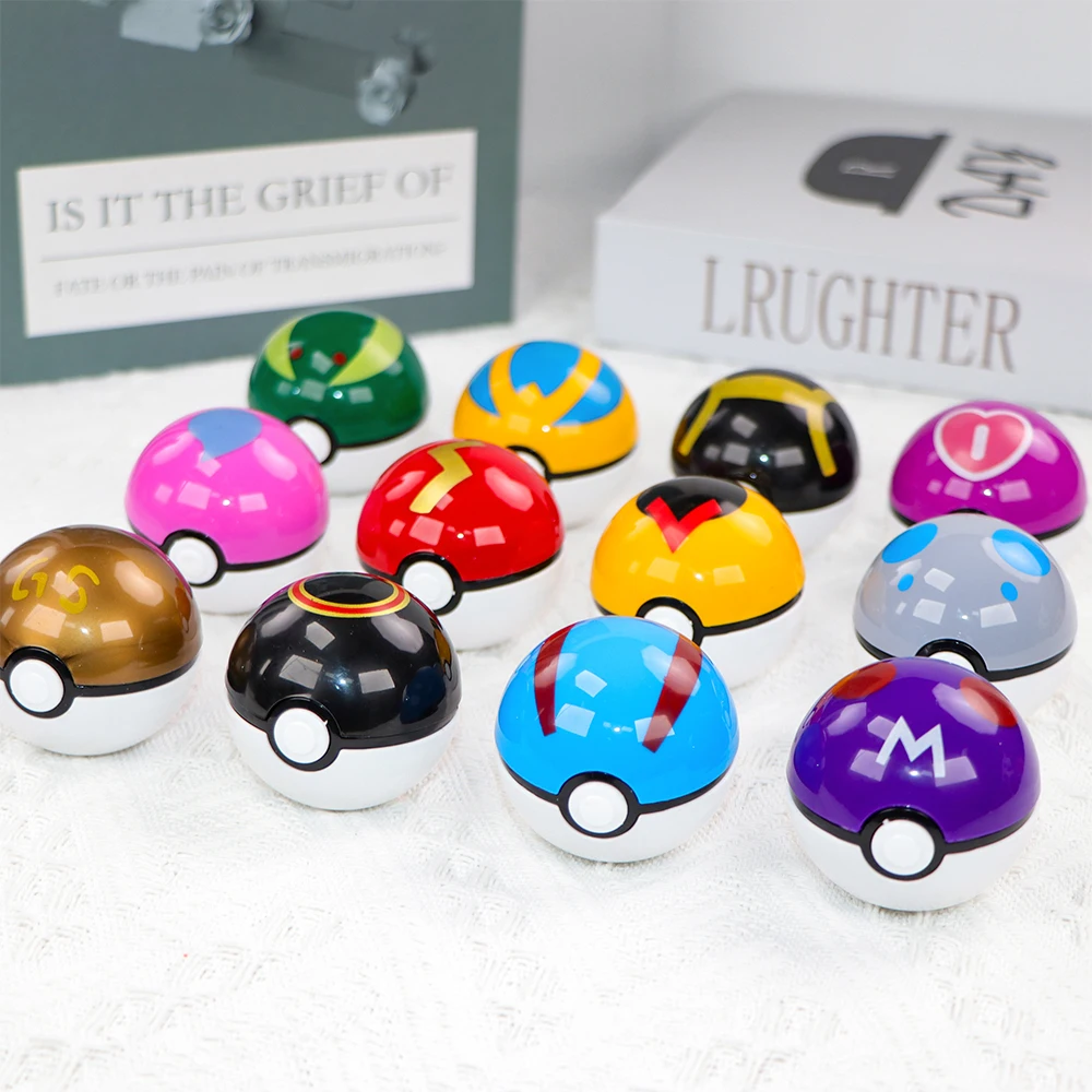 12PCS Pokemon Ball Pokeball Pi - Pokemon Anime Merchandise ulasan dan harga