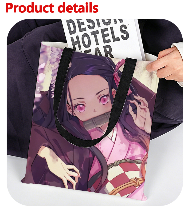 Demon Slayer Kamado Nezuko Wom - Anime Tote Bag ulasan dan harga