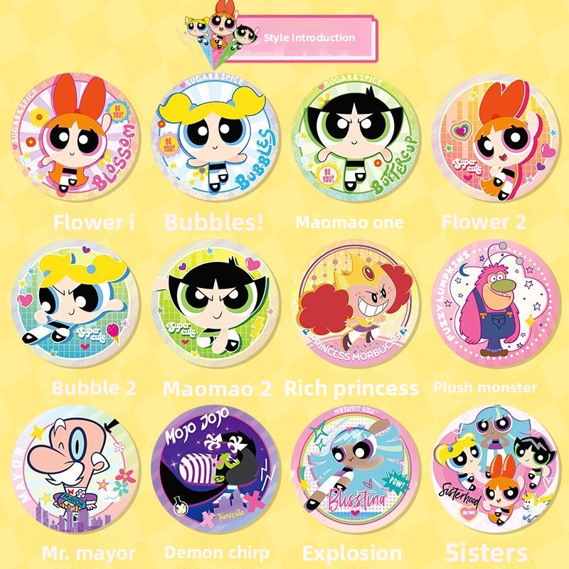 Full Box of Official Powerpuff - Anime Girl Merchandise ulasan dan harga