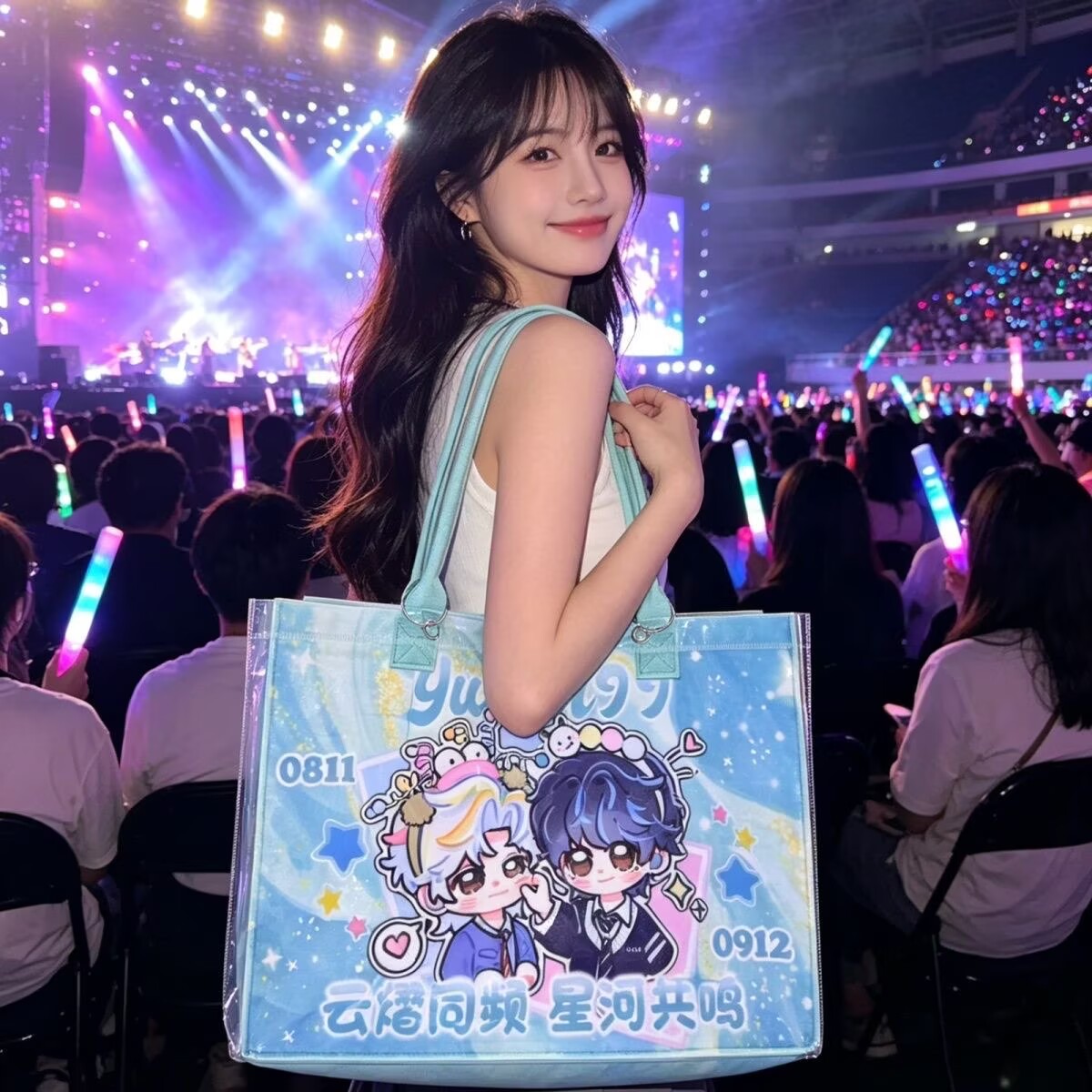 Yunyi Xinghe Man Modified Tote - Anime Tote Bag ulasan dan harga