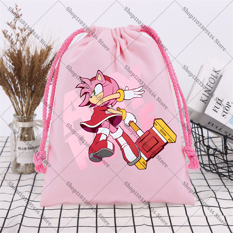 Anime Game Cute Print Drawstri - Anime Tote Bag ulasan dan harga