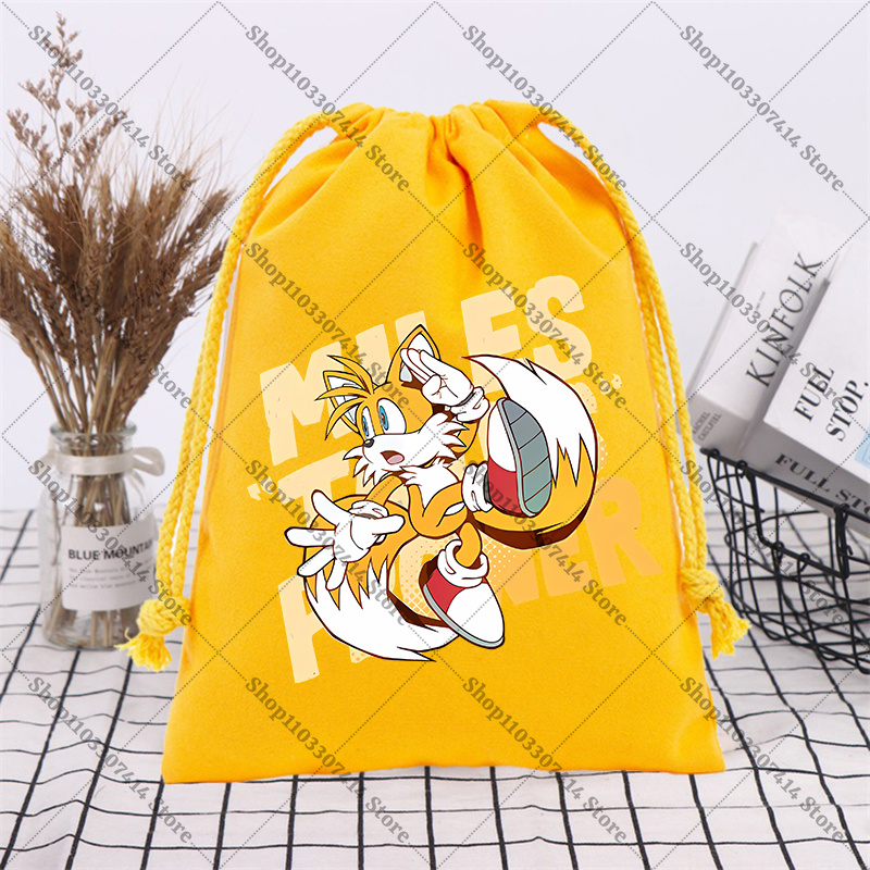 Anime Game Cute Print Drawstri - Anime Tote Bag ulasan dan harga
