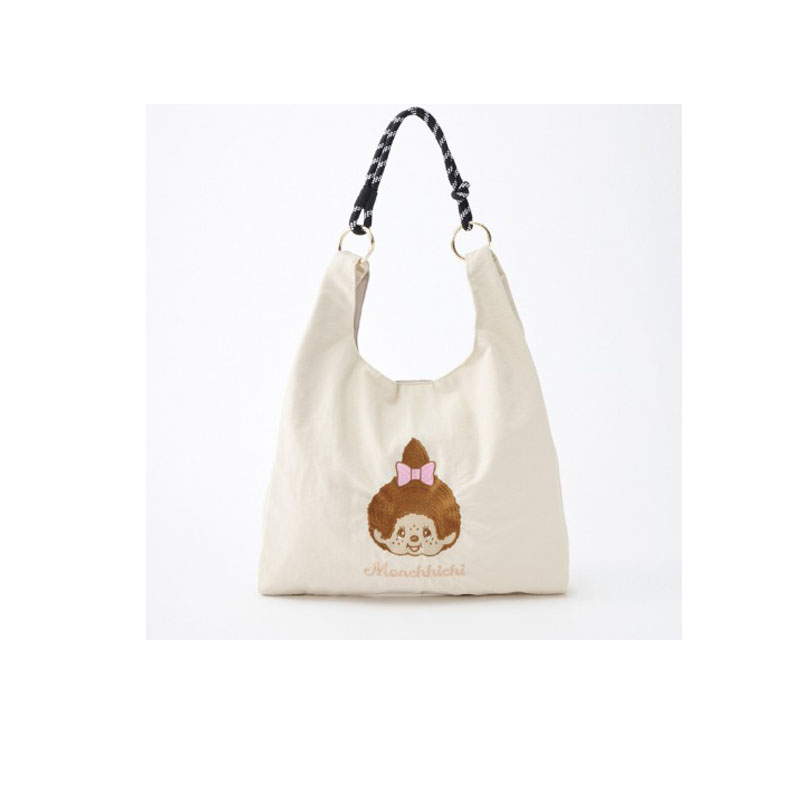 Japanese Monqiqi embroidery to - Anime Tote Bag ulasan dan harga