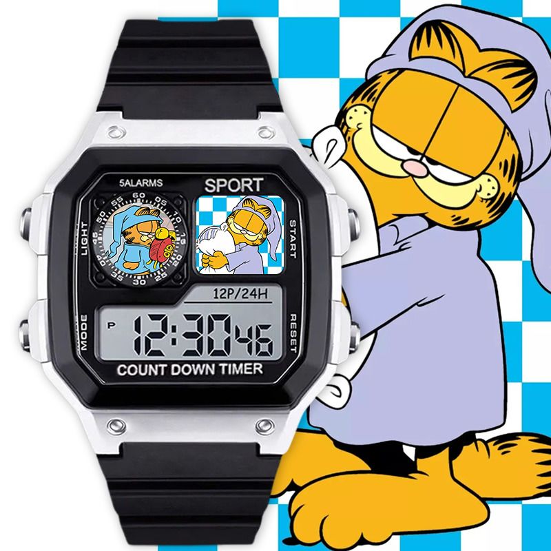 Garfield cartoon cute student  - Anime Girl Merchandise ulasan dan harga