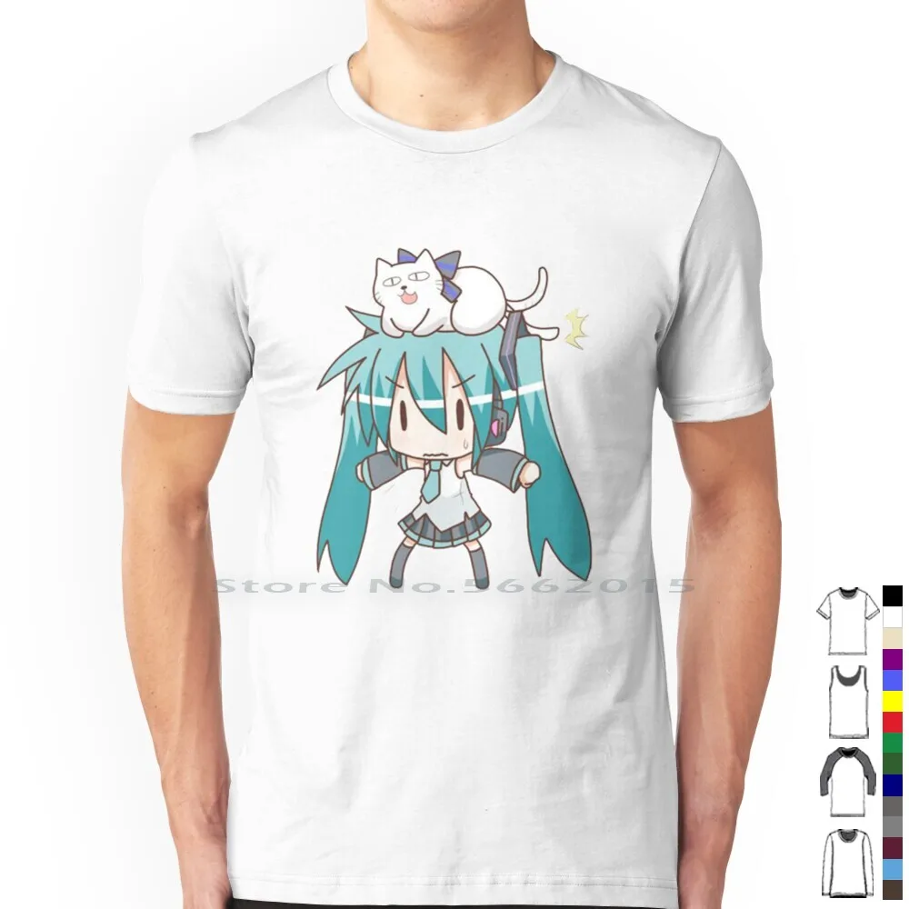 Miku T Shirt 100% Cotton Kawai - Anime Girl Merchandise ulasan dan harga